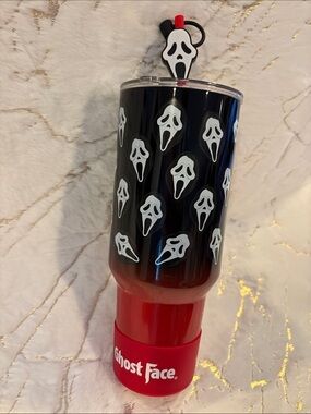 BNWT Ghost Face Double-Wall Tumbler - Black & Red 40oz